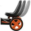 image:imagehauck Speedster Pedal Car with 3 Way Adjustable Bucket Seat Hand Brake and Robust Steel Tube Frame for Indoor and Outdoor Use OrangeOrange