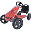 image:imagehauck Speedster Pedal Car with 3 Way Adjustable Bucket Seat Hand Brake and Robust Steel Tube Frame for Indoor and Outdoor Use OrangeFire Engine
